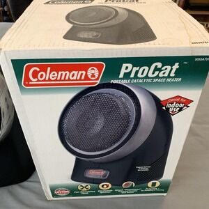 Coleman ProCat Portable Catalytic Space Heater Propane Indoor Black 5053 Camping